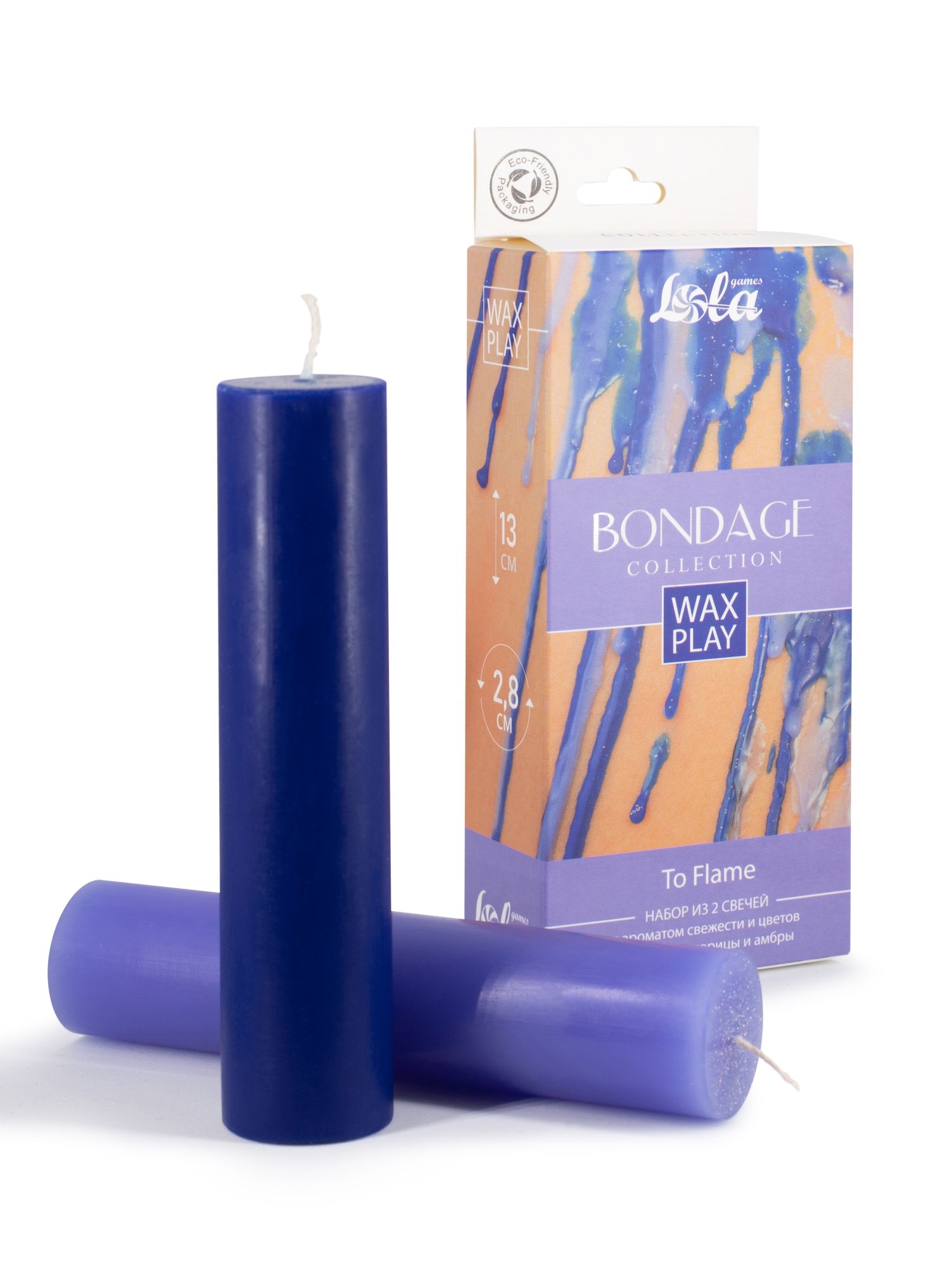 набор из 2 wax play свечей bondage to flame 1067-02lola в Москве