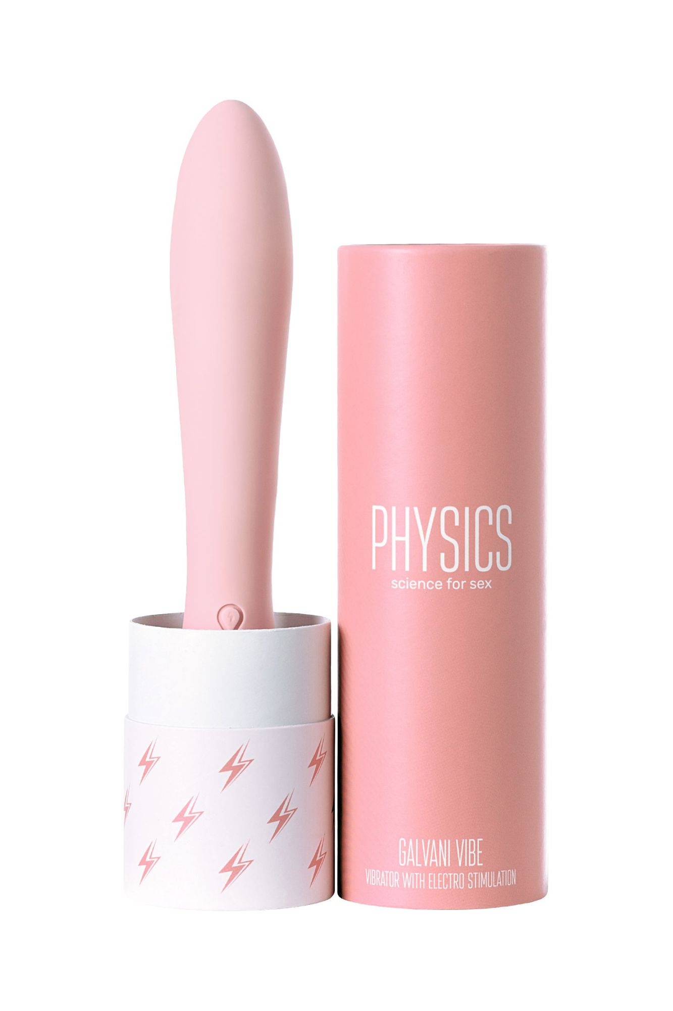 вибратор с электростимуляцией physics galvani vibe, силикон, розовый, 21 см в Москве
