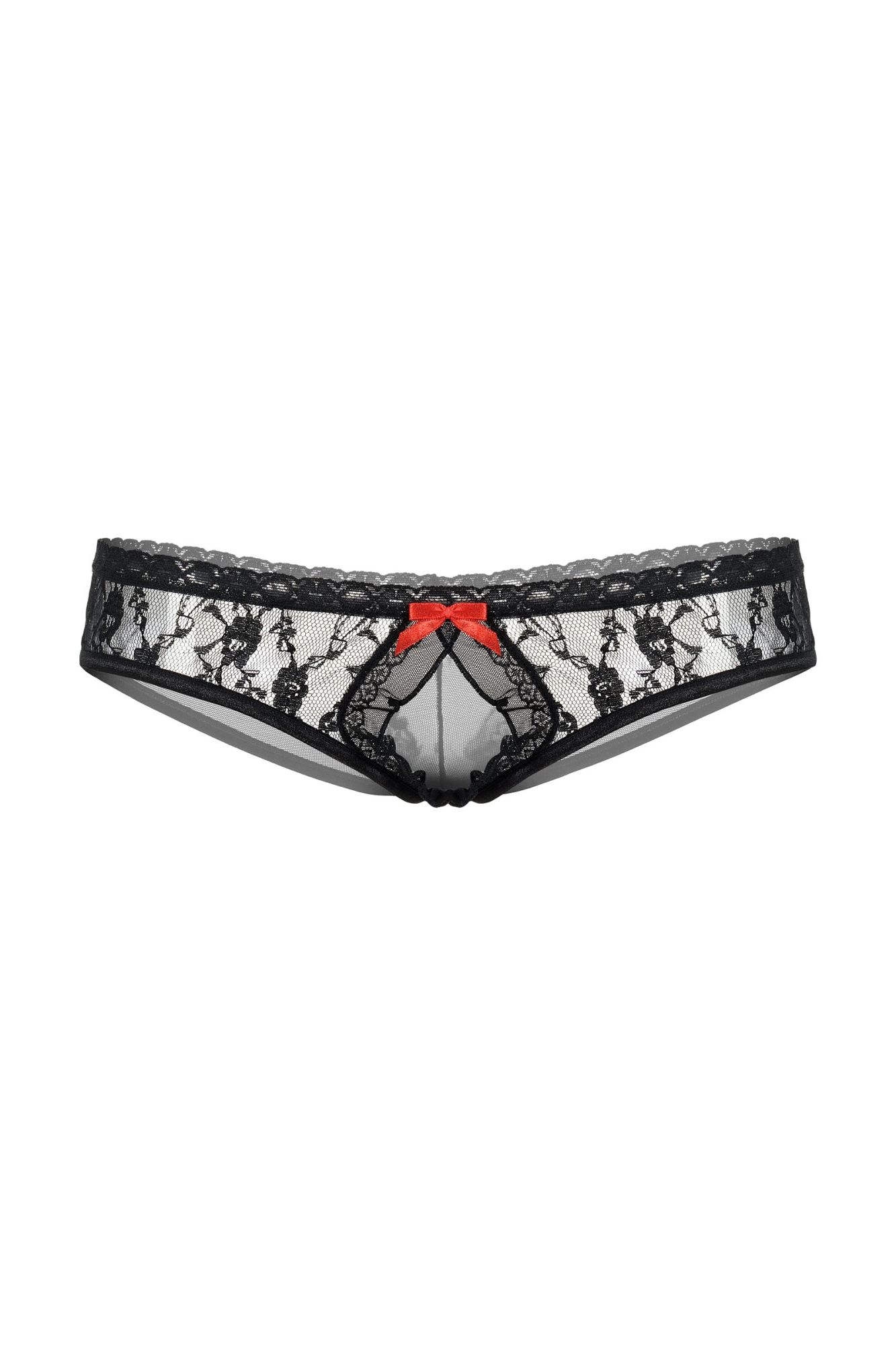 Эротическое трусики кружевные открытые softline collection, черный, s/m в Москве