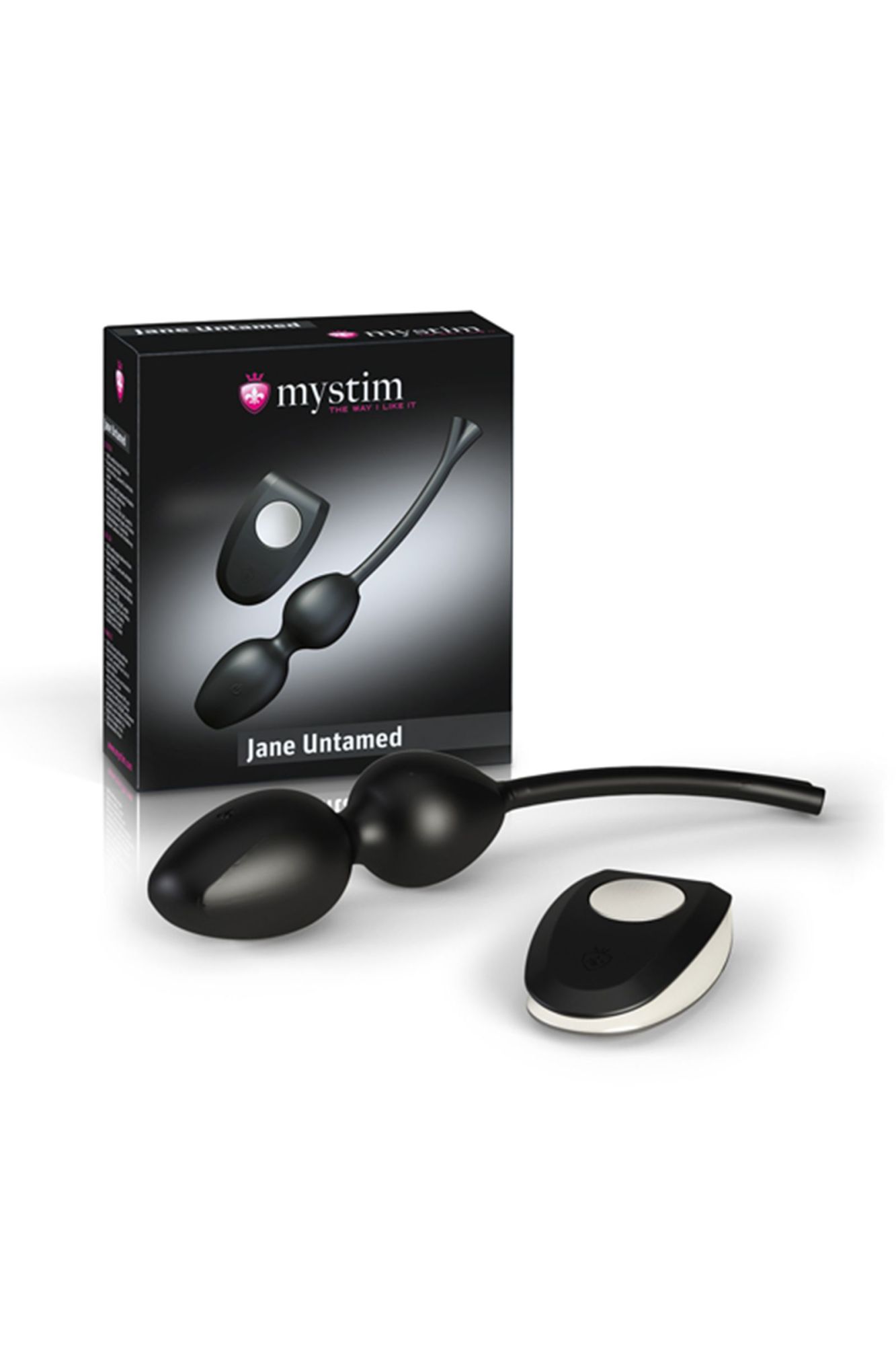 вагинальные шарики mystim jane untamed geisha balls vibe, с вибрацией, силикон, черные в Москве