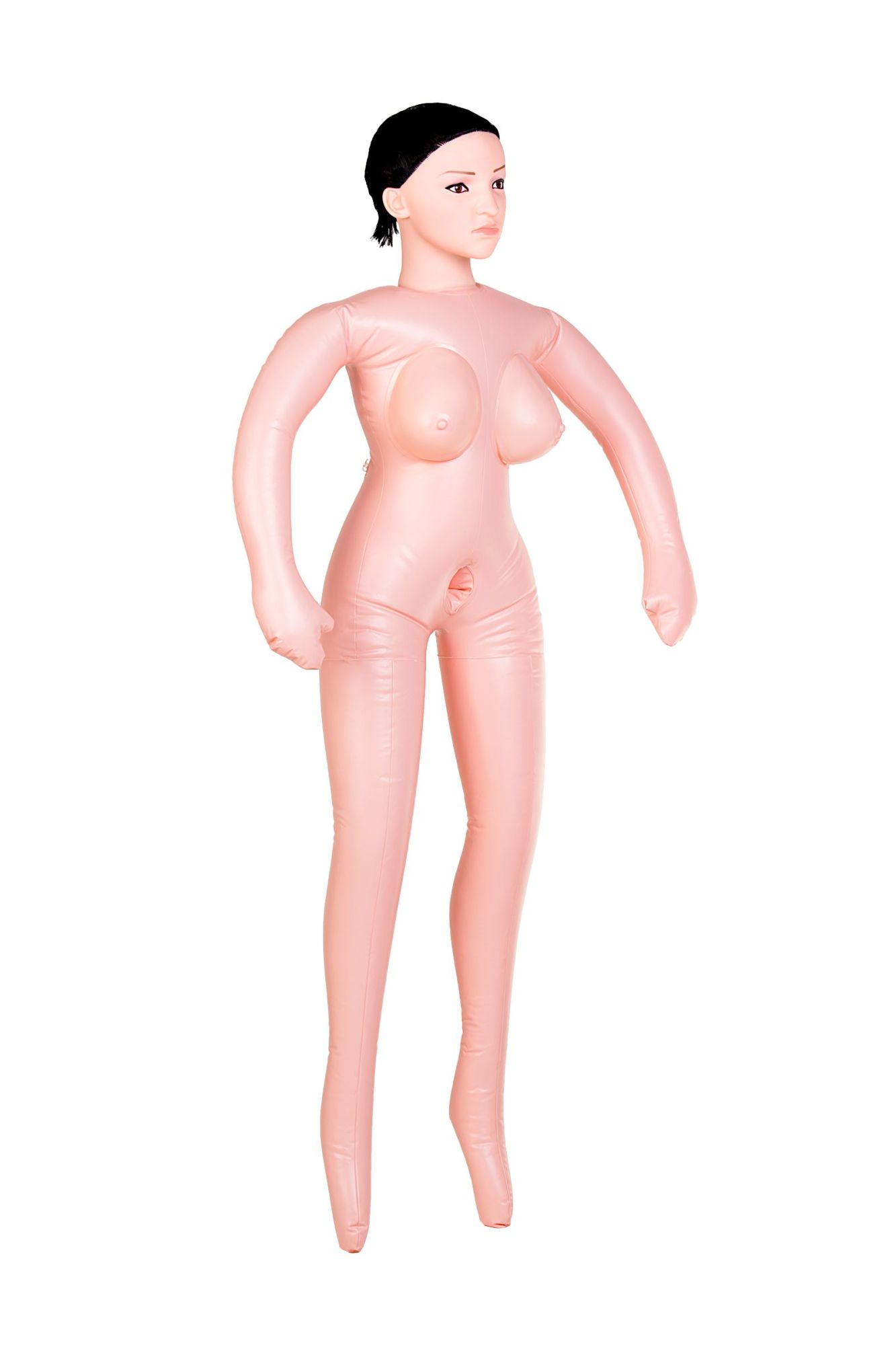 кукла надувная dolls-x by toyfa nurse emilia, реалистичная голова,брюнетка, с двумя отверстиями в Москве