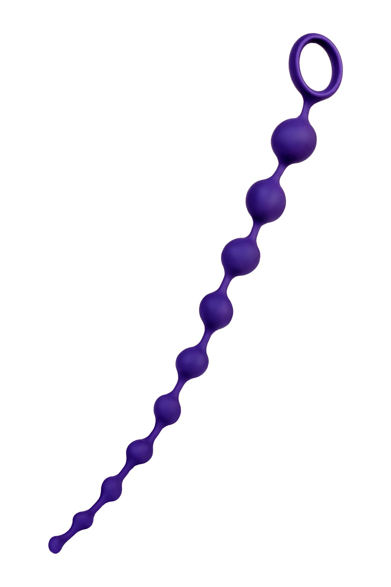 анальная цепочка todo by toyfa grape, силикон, фиолетовая, 35 см, ø 2,7 см в Москве