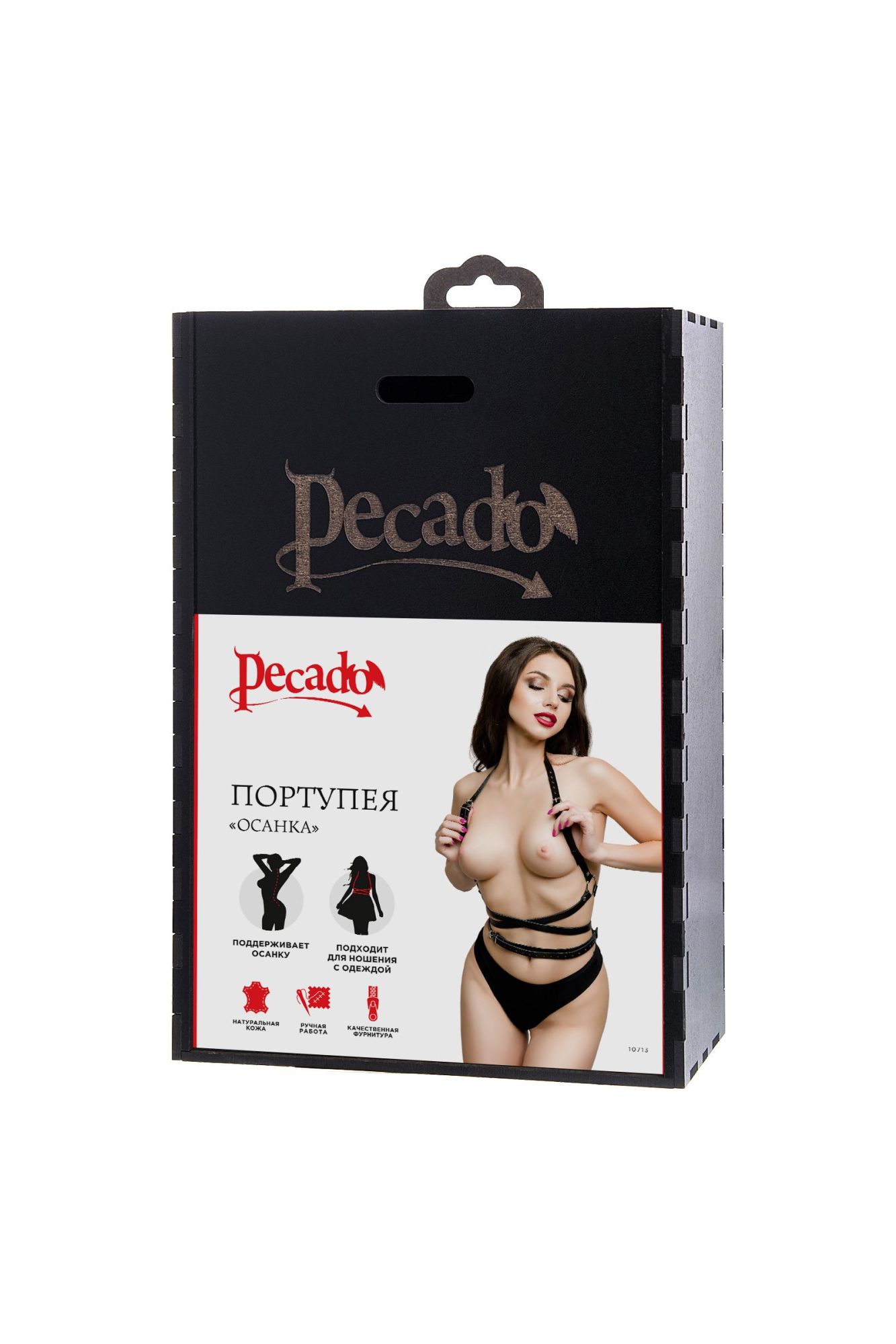 Эротическое портупея pecado bdsm, «осанка», натуральная кожа, чёрная в Москве