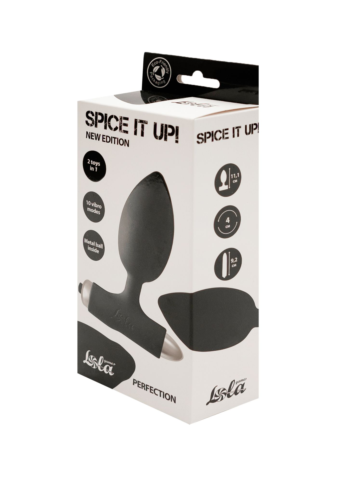 анальная пробка с вибрацией spice it up new edition perfection black 8014-01lola в Москве