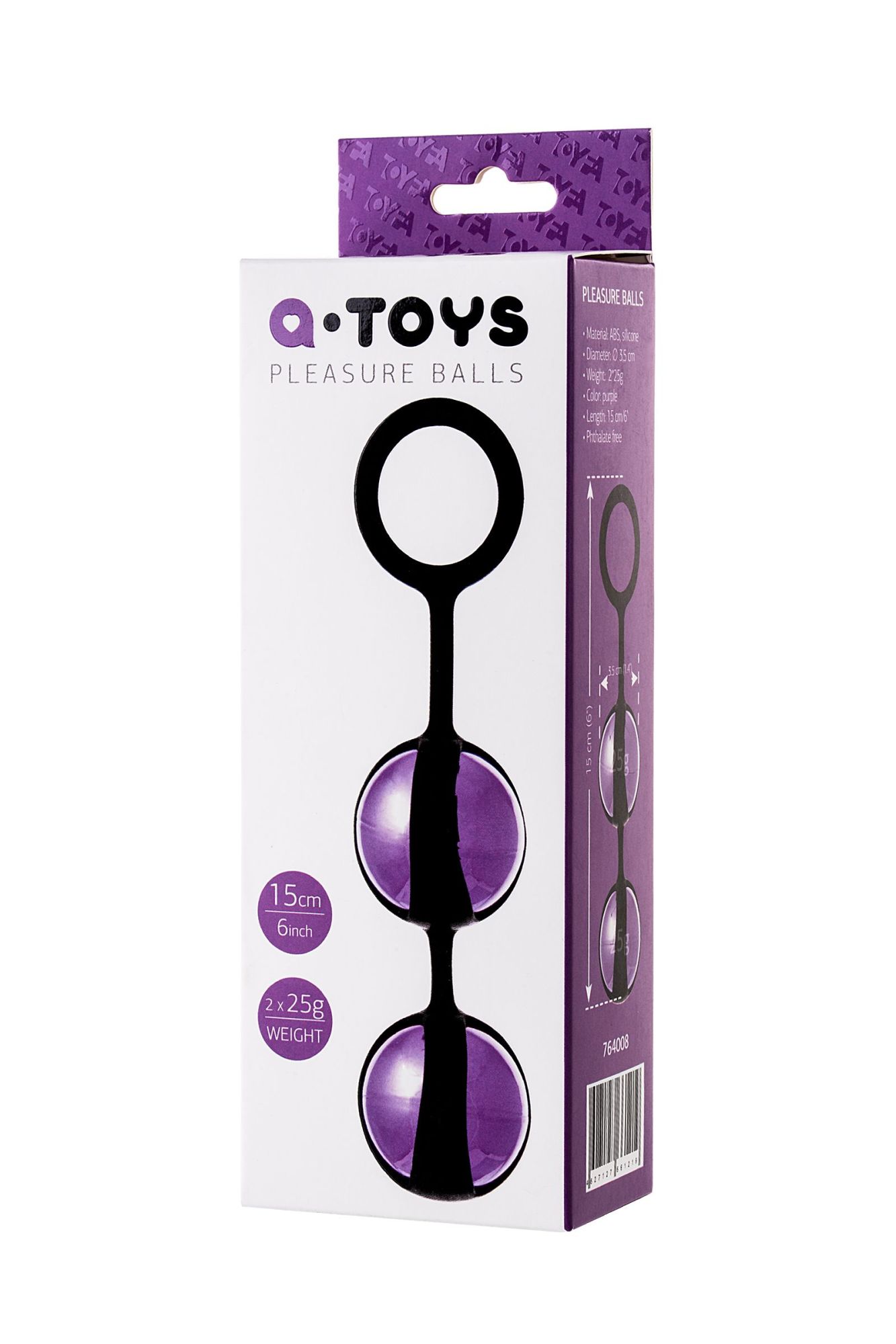 вагинальные шарики toyfa a-toys tona, abs пластик, фиолетовый, 15 см в Москве
