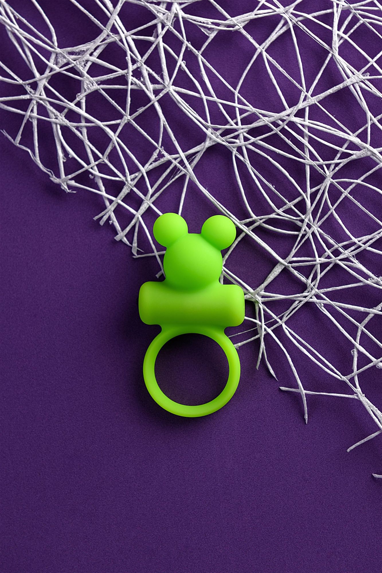 виброкольцо на пенис a-toys by toyfa chio, силикон, зеленое, 8,1 см, ø 3,1 см в Москве