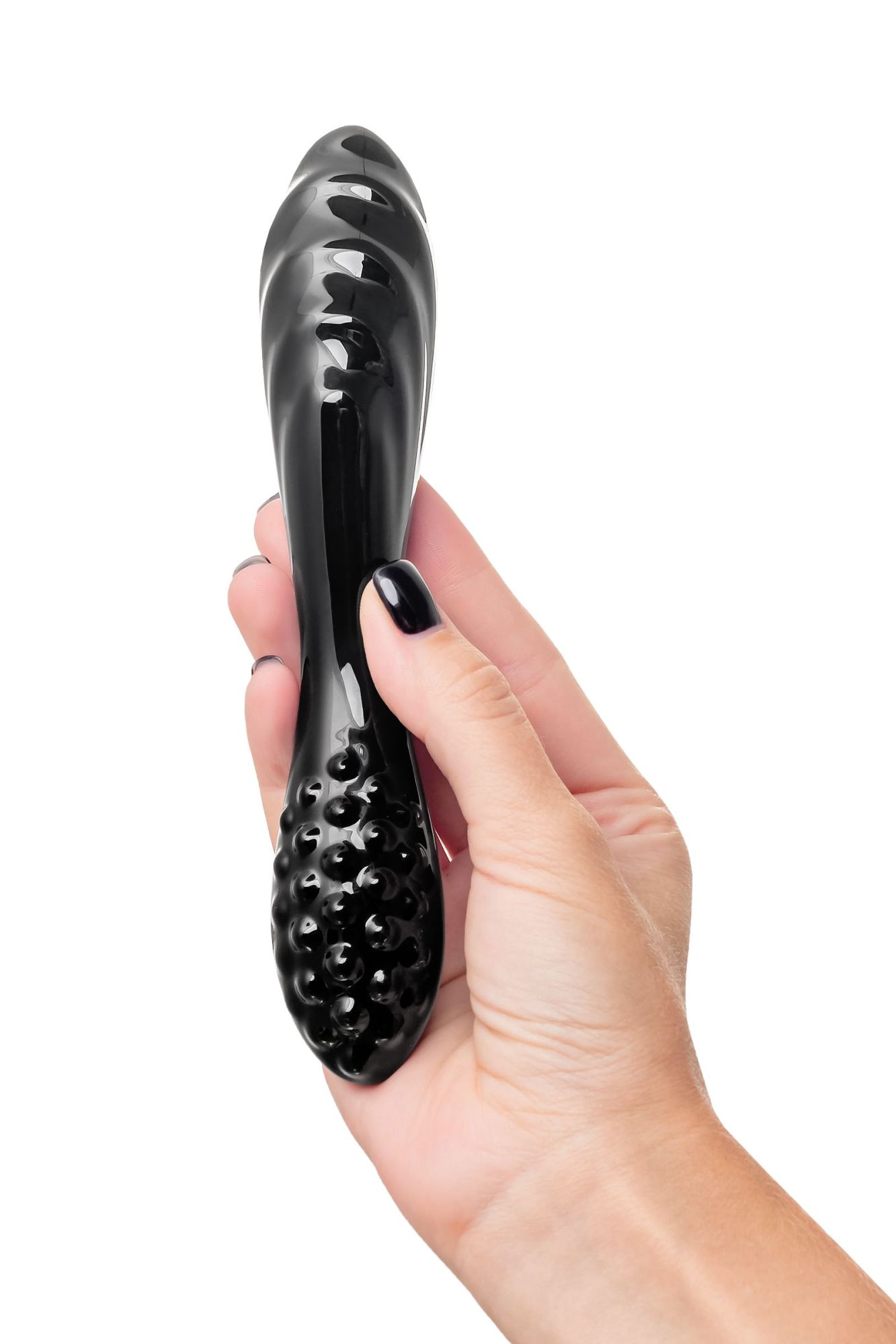 двухсторонний стеклянный стимулятор satisfyer dazzling crystal 11, чёрный в Москве