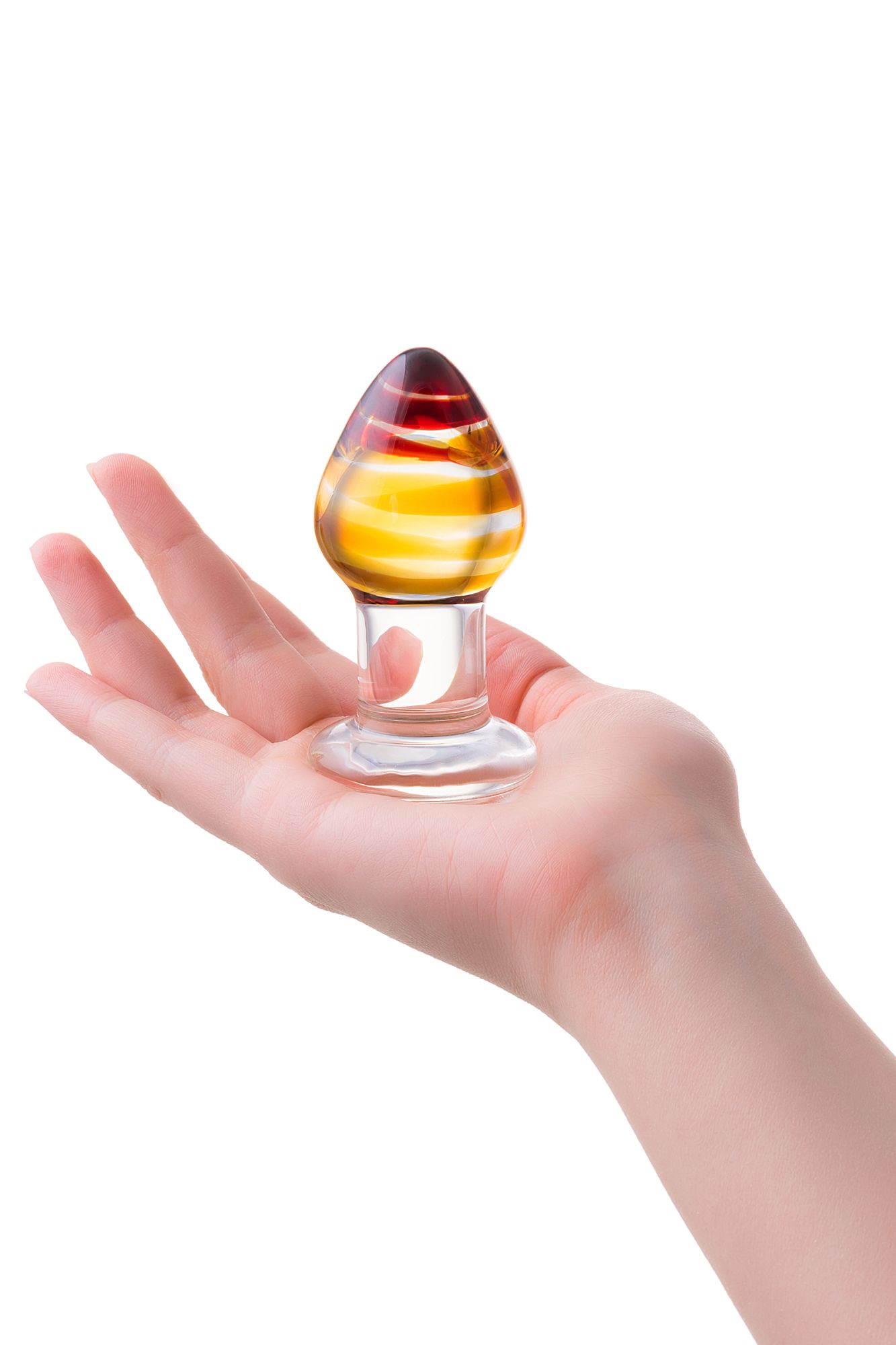 анальная втулка sexus glass, стекло, прозрачная, 9 см, ø 4 см в Москве