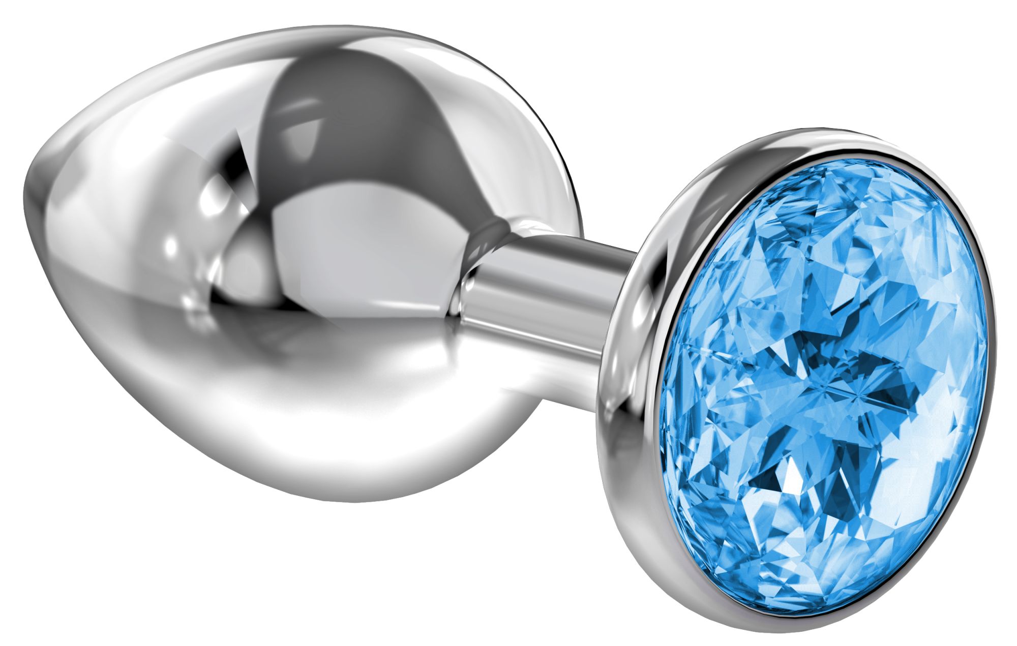 анальная пробка diamond light blue sparkle large 4010-04lola в Москве