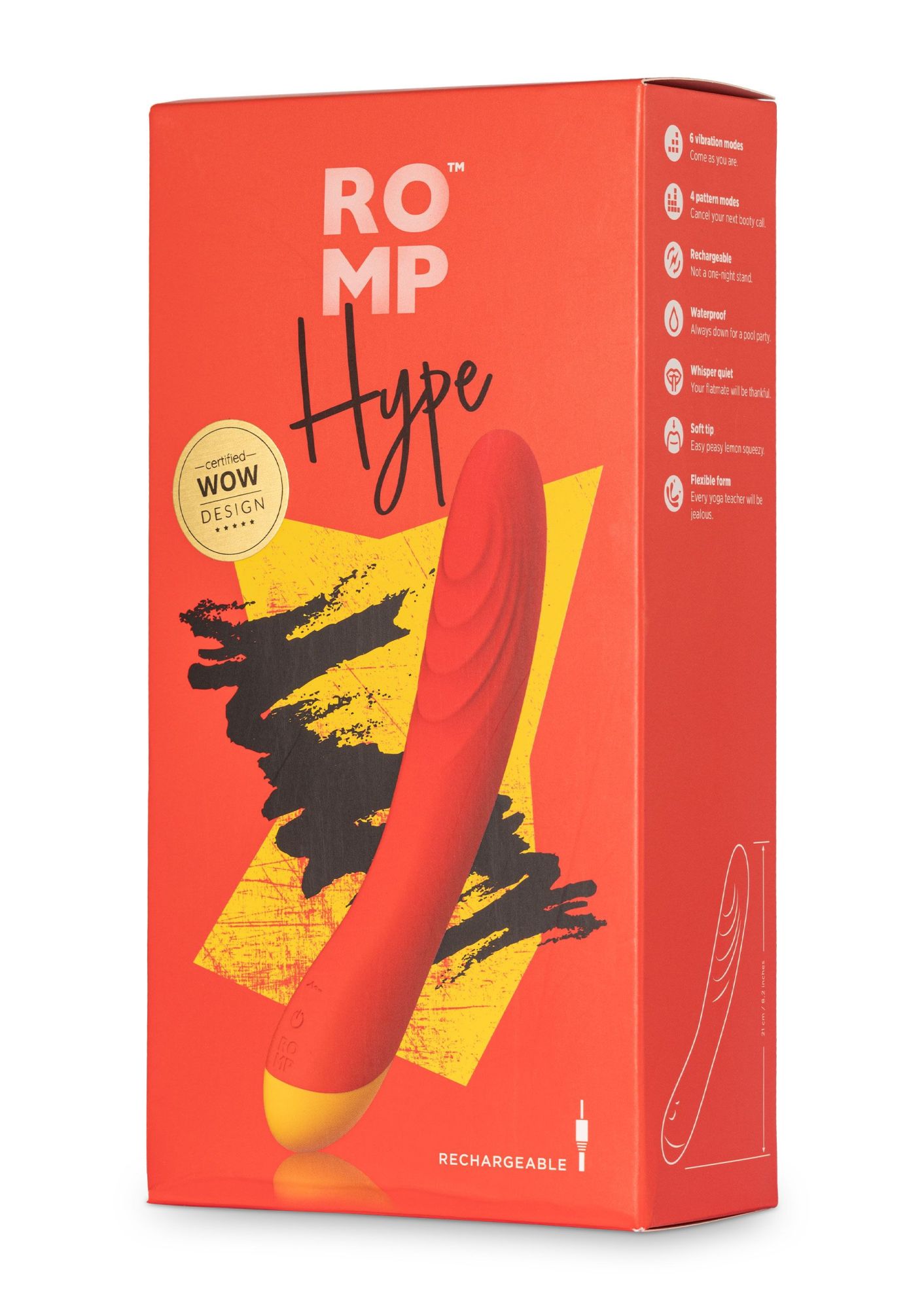 вибратор romp hype, красный в Москве