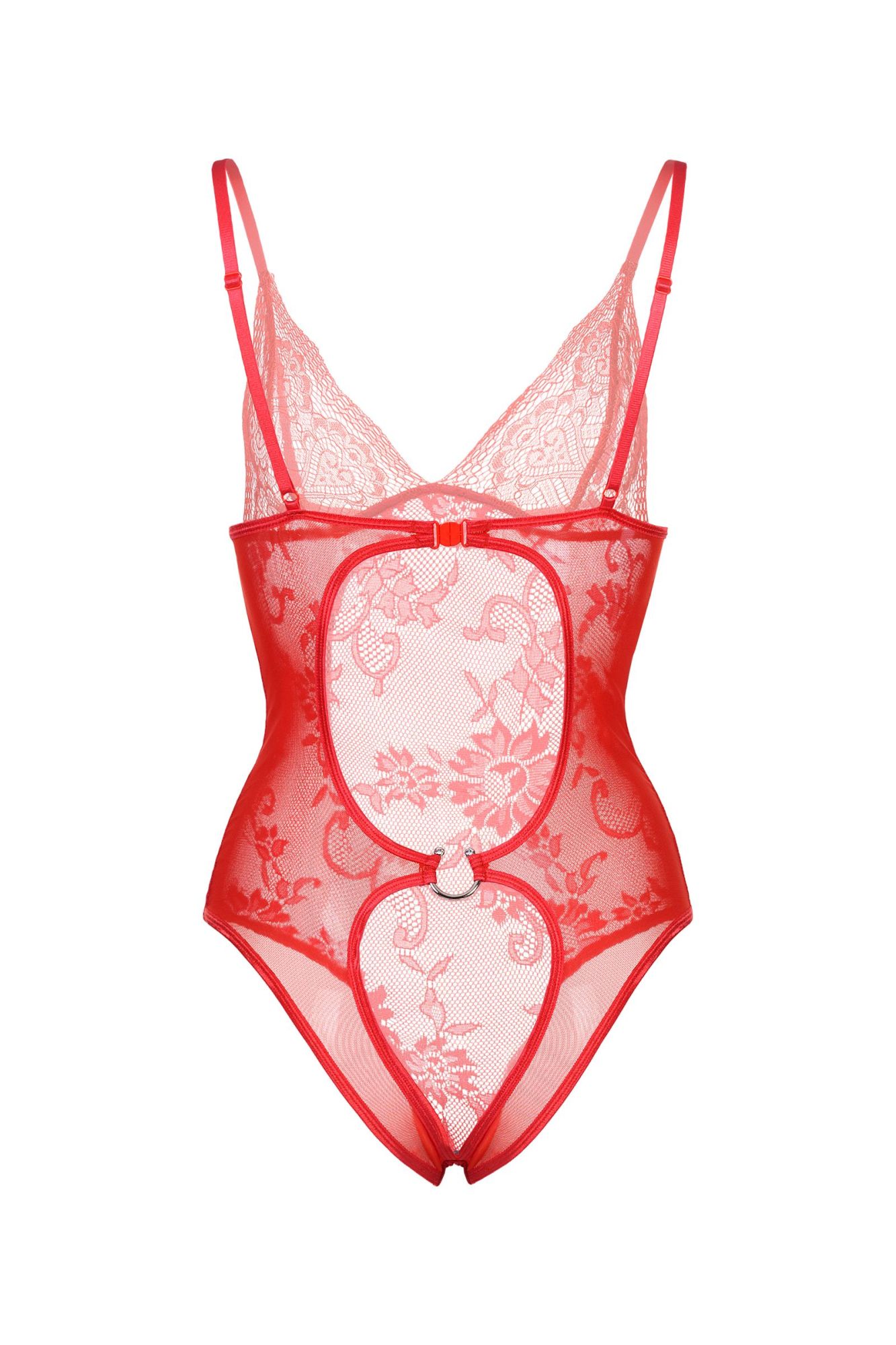 Эротическое боди candy girl c интимным доступом, красное, os в Москве