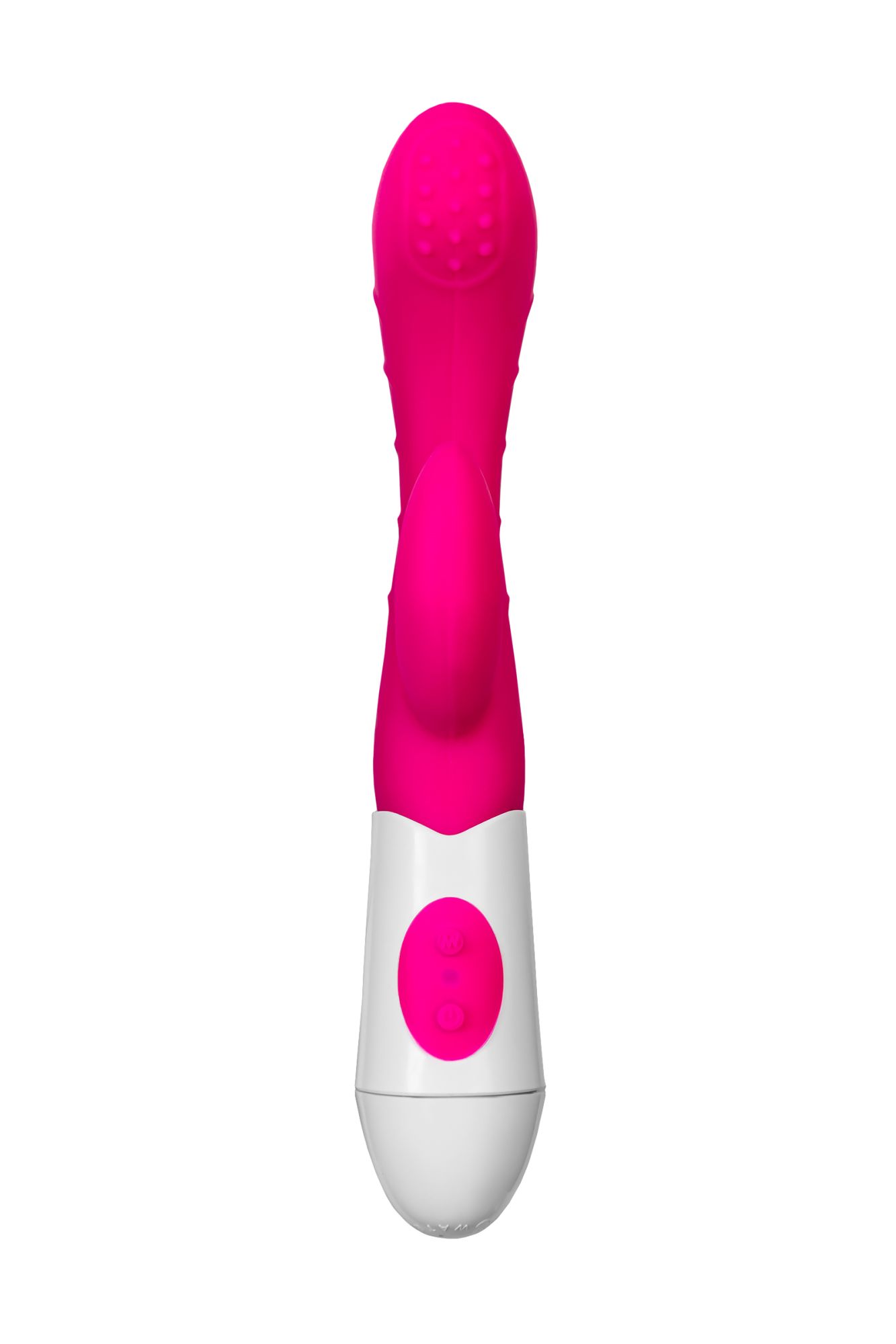 вибратор с клиторальным стимулятором toyfa a-toys nessy, силикон, розовый, 20 см в Москве