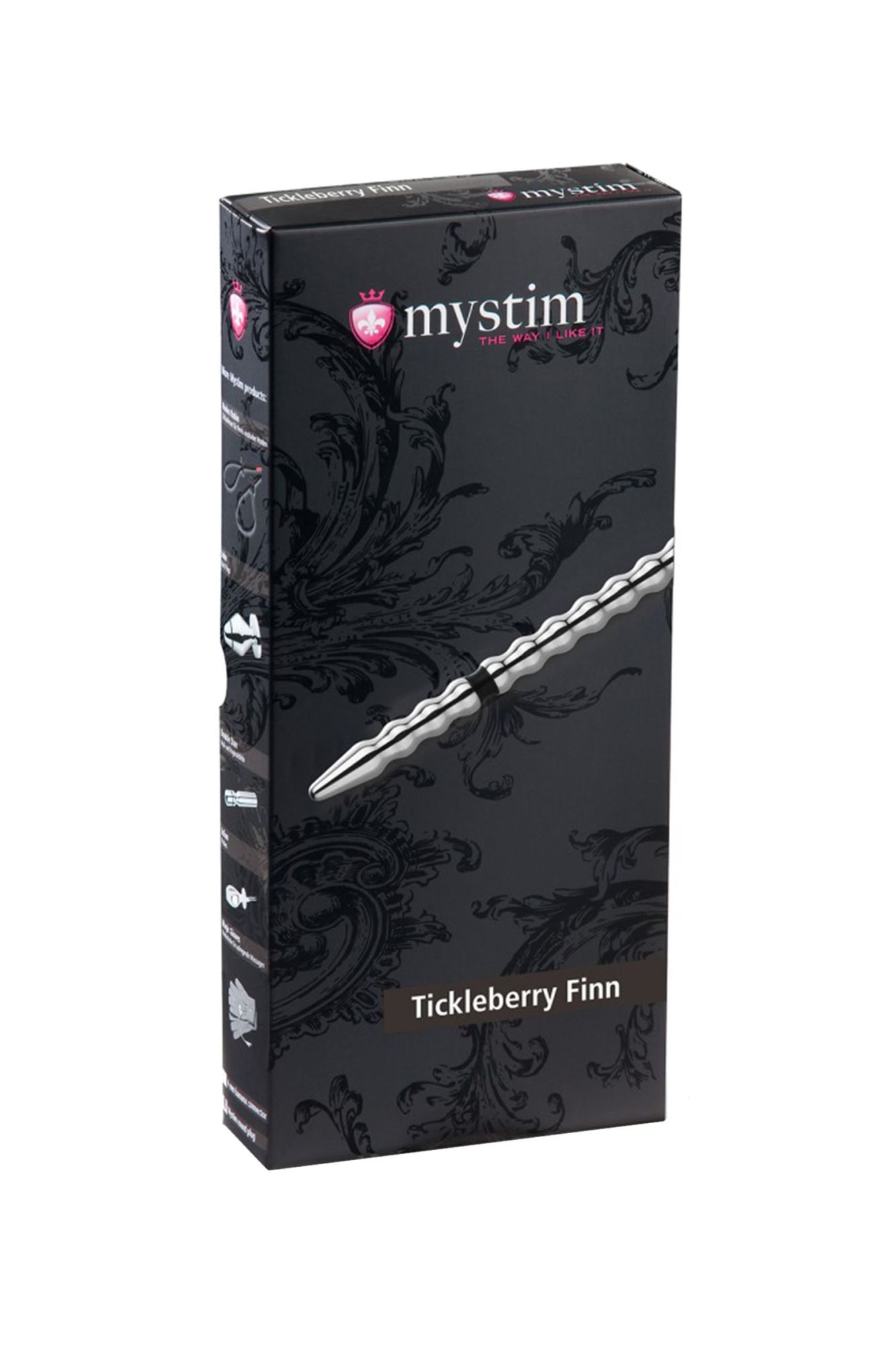электростимулятор уретры mystim tickleberry finn, хирургическая сталь, серебряный, 19,6 см в Москве