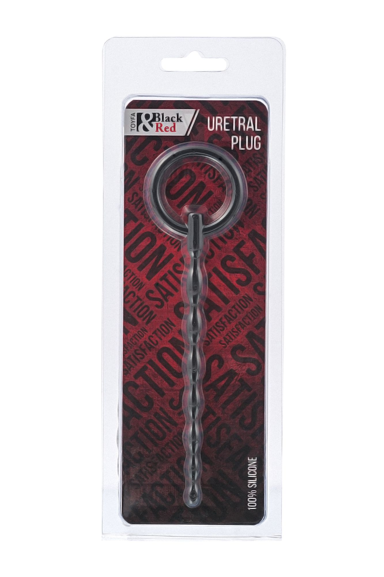 уретральный плаг black & red by toyfa, силикон, чёрный, 16 см в Москве