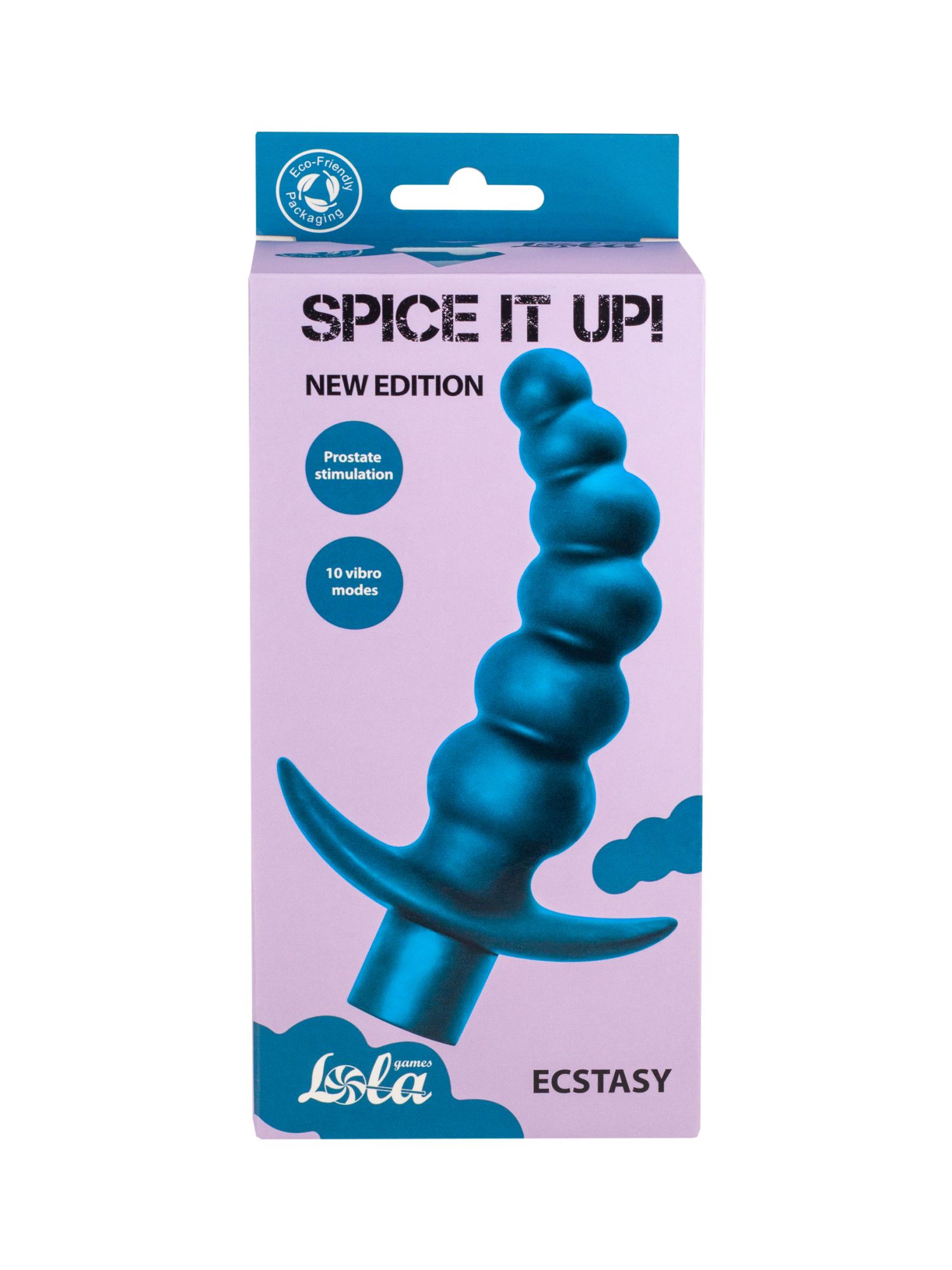 анальная пробка с вибрацией spice it up ecstasy aquamarine 8009-03lola в Москве