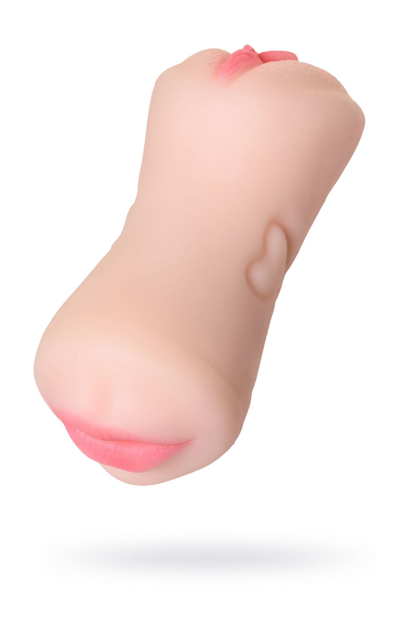 мастурбатор реалистичный toyfa juicy pussy pretty mouth, рот и вагина, softskin, телесный,17 см в Москве