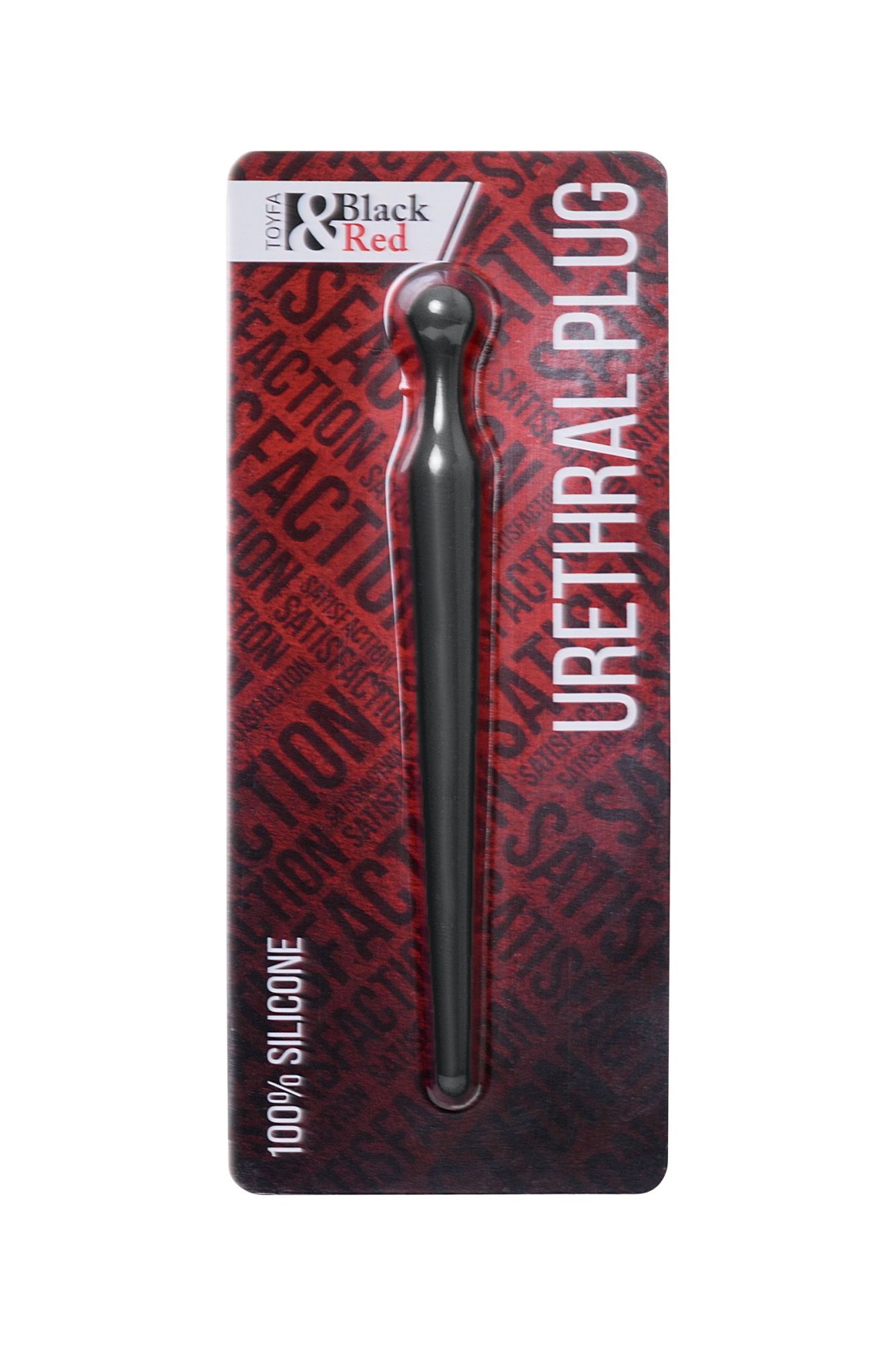 уретральный плаг black&red by toyfa, силикон, черный, 10 см в Москве