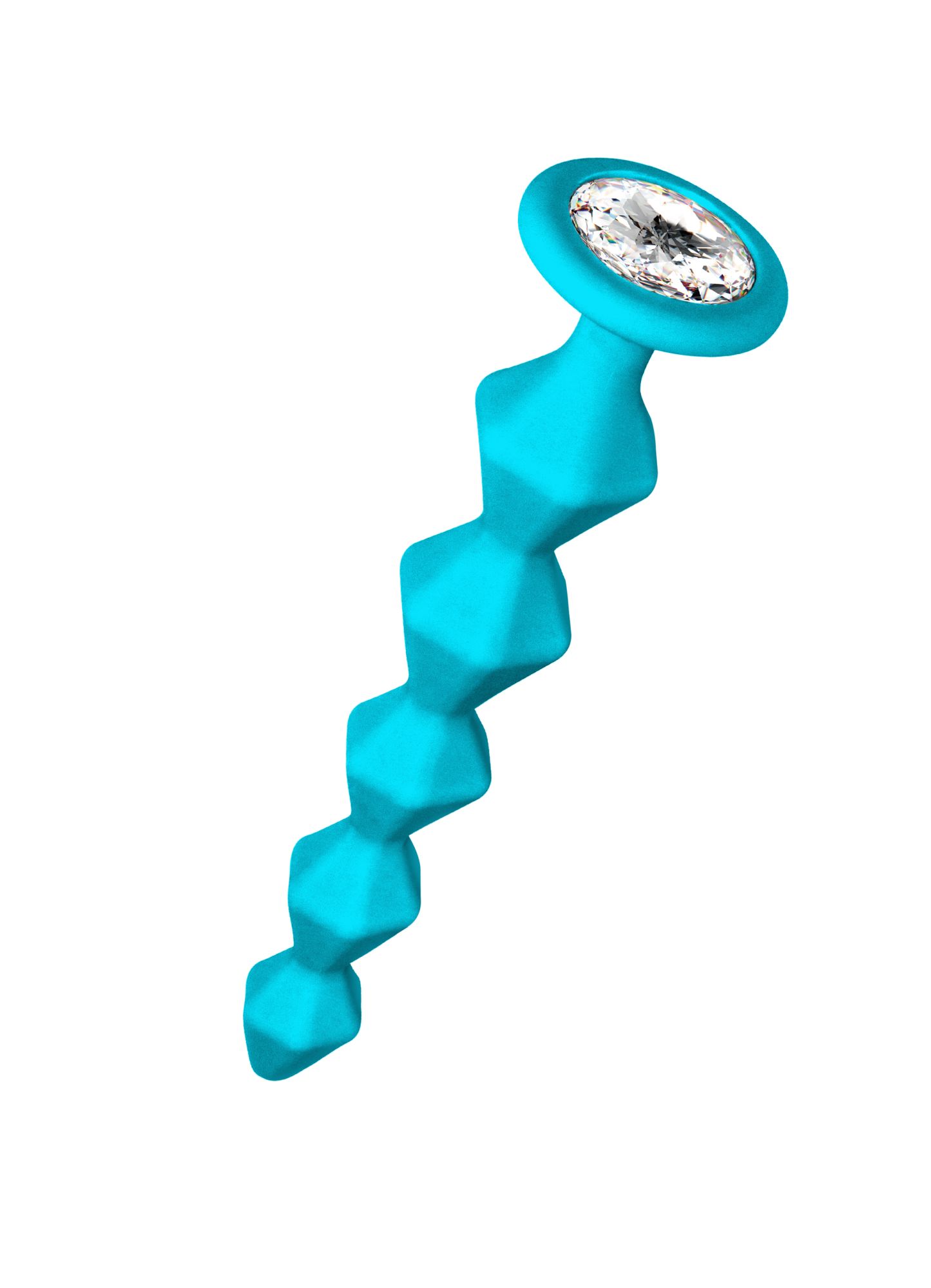 анальная цепочка с кристаллом emotions buddy turquoise 1400-02lola в Москве
