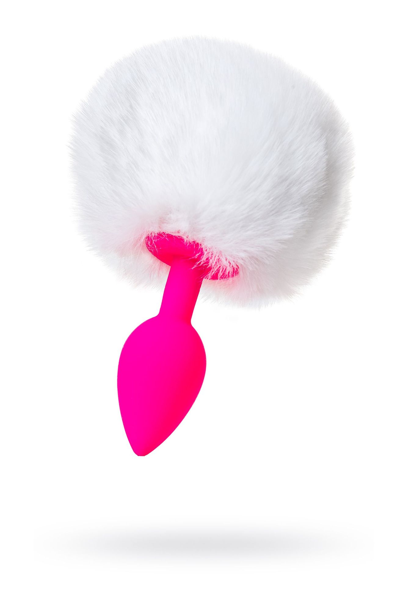 анальная втулка с хвостом todo by toyfa sweet bunny, силикон, розовая, 13 см, ø 2,8 см, 43 г в Москве