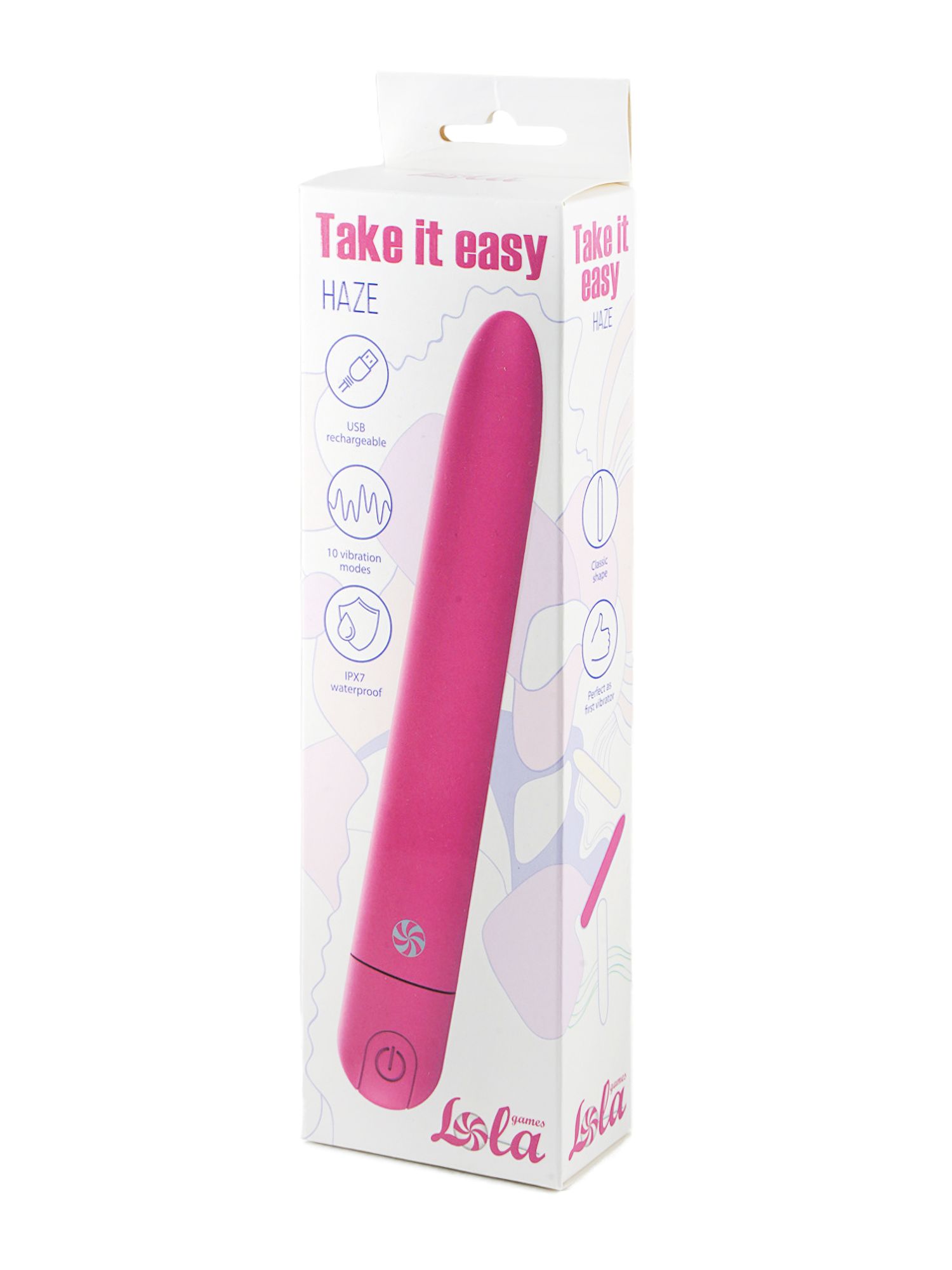 перезаряжаемый вибратор take it easy haze pink 9025-02lola в Москве