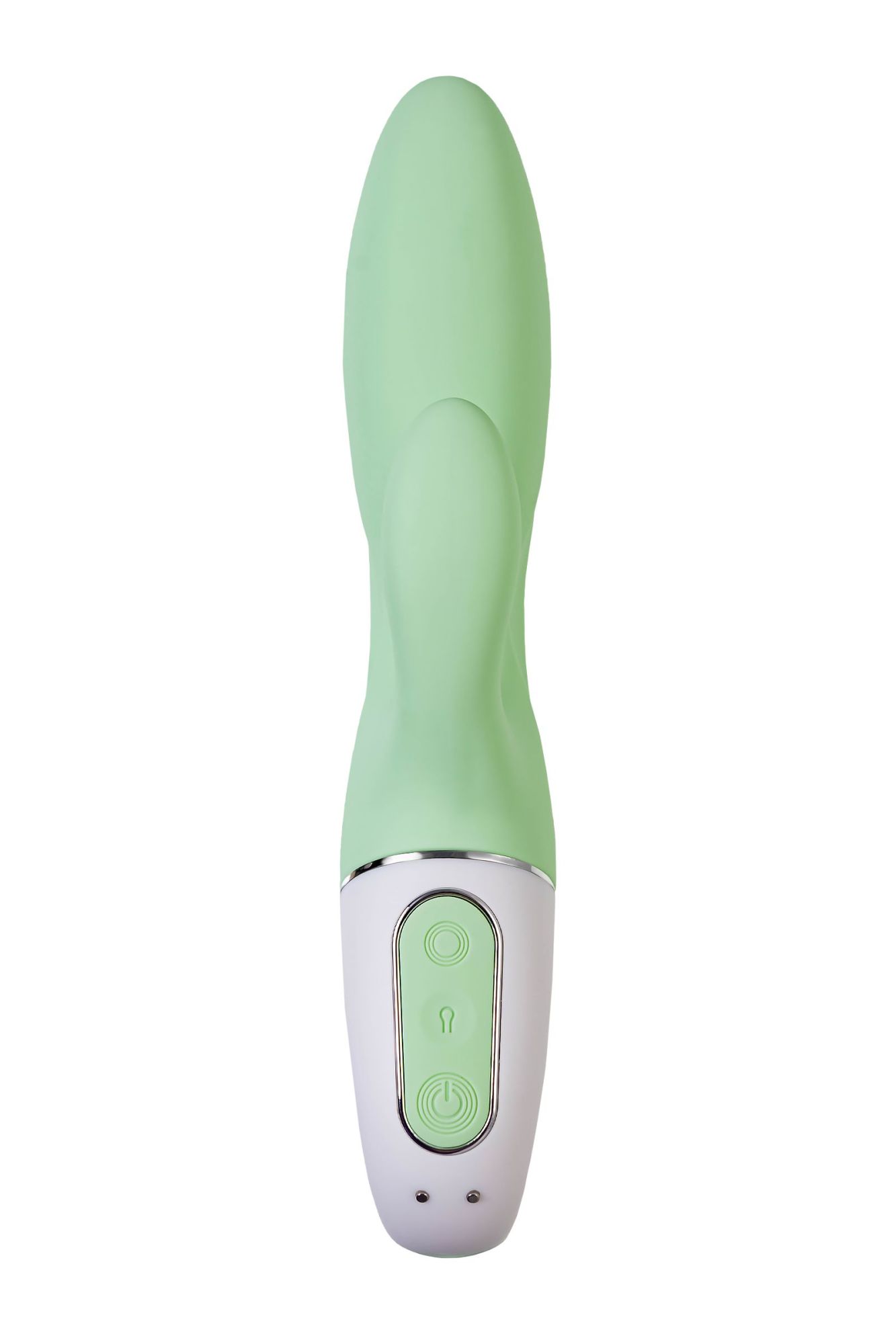 нереалистичный вибратор satisfyer air pump bunny 5, силикон, зеленый, 15 см. в Москве