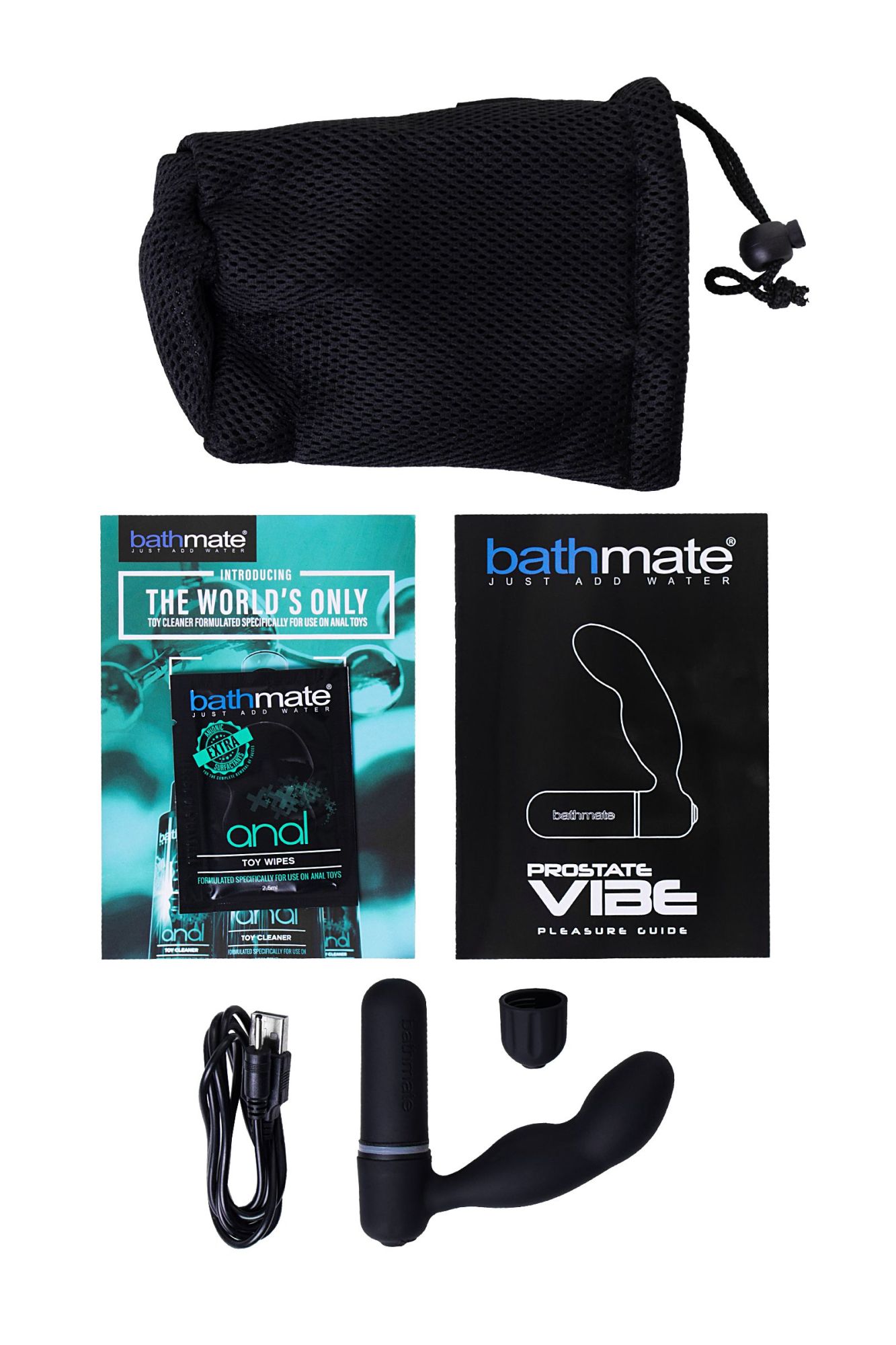 стимулятор простаты bathmate  vibe, abs пластик, черный, 10,5 см в Москве