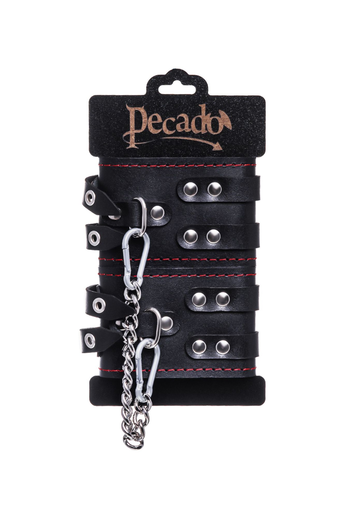 оковы pecado bdsm, с двумя ремнями и черной подкладкои, натуральная кожа, черные в Москве