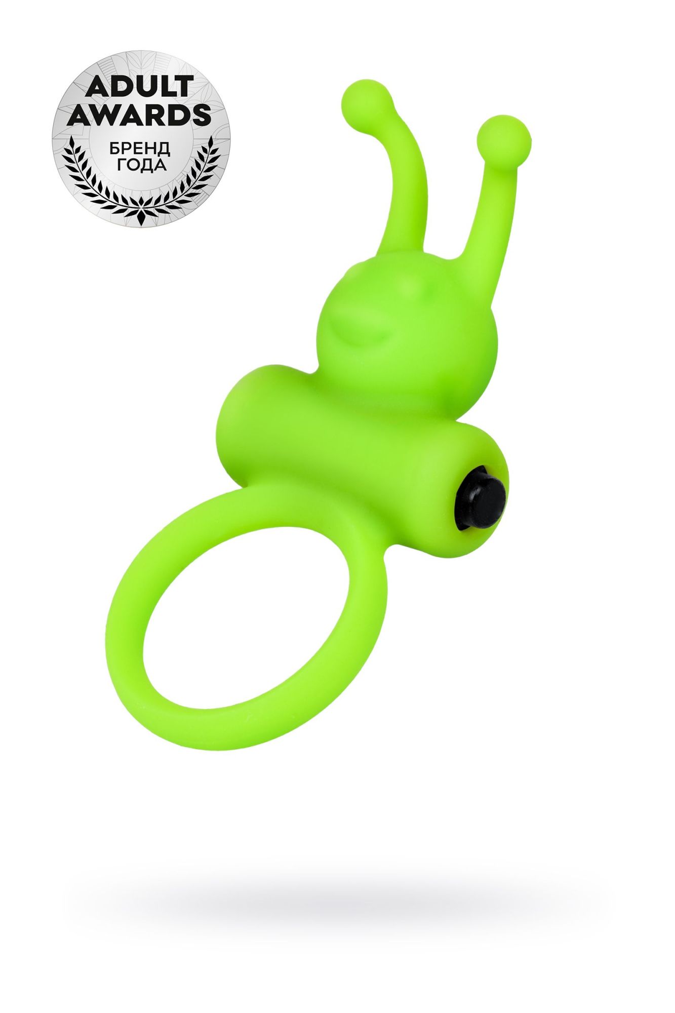 эрекционное кольцо на пенис a-toys by toyfa flik, силикон, зеленый, 9,1 см, ø 3,1 см в Москве