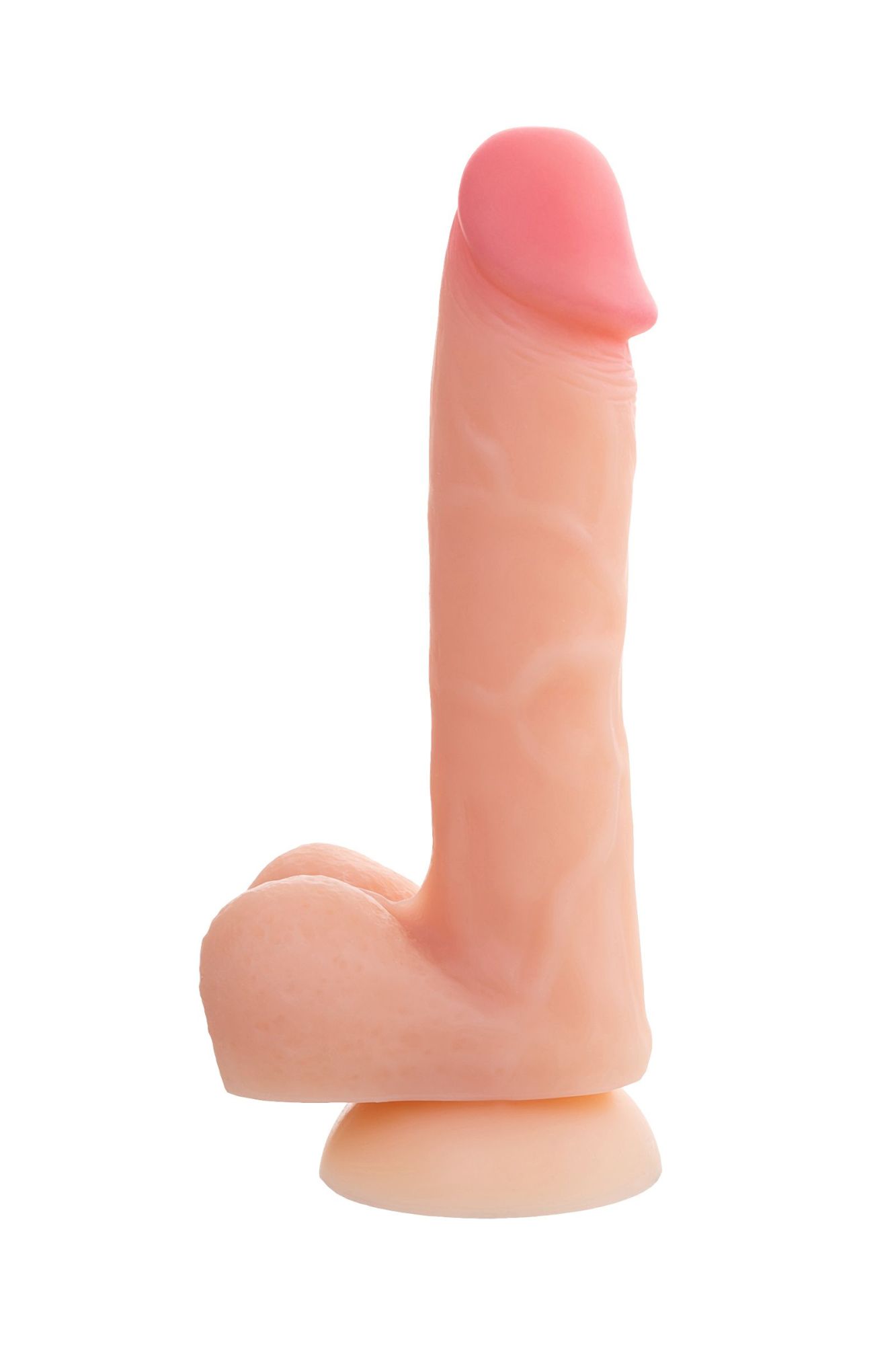 фаллоимитатор realstick silicone hugh j, телесный, 20,5 см в Москве