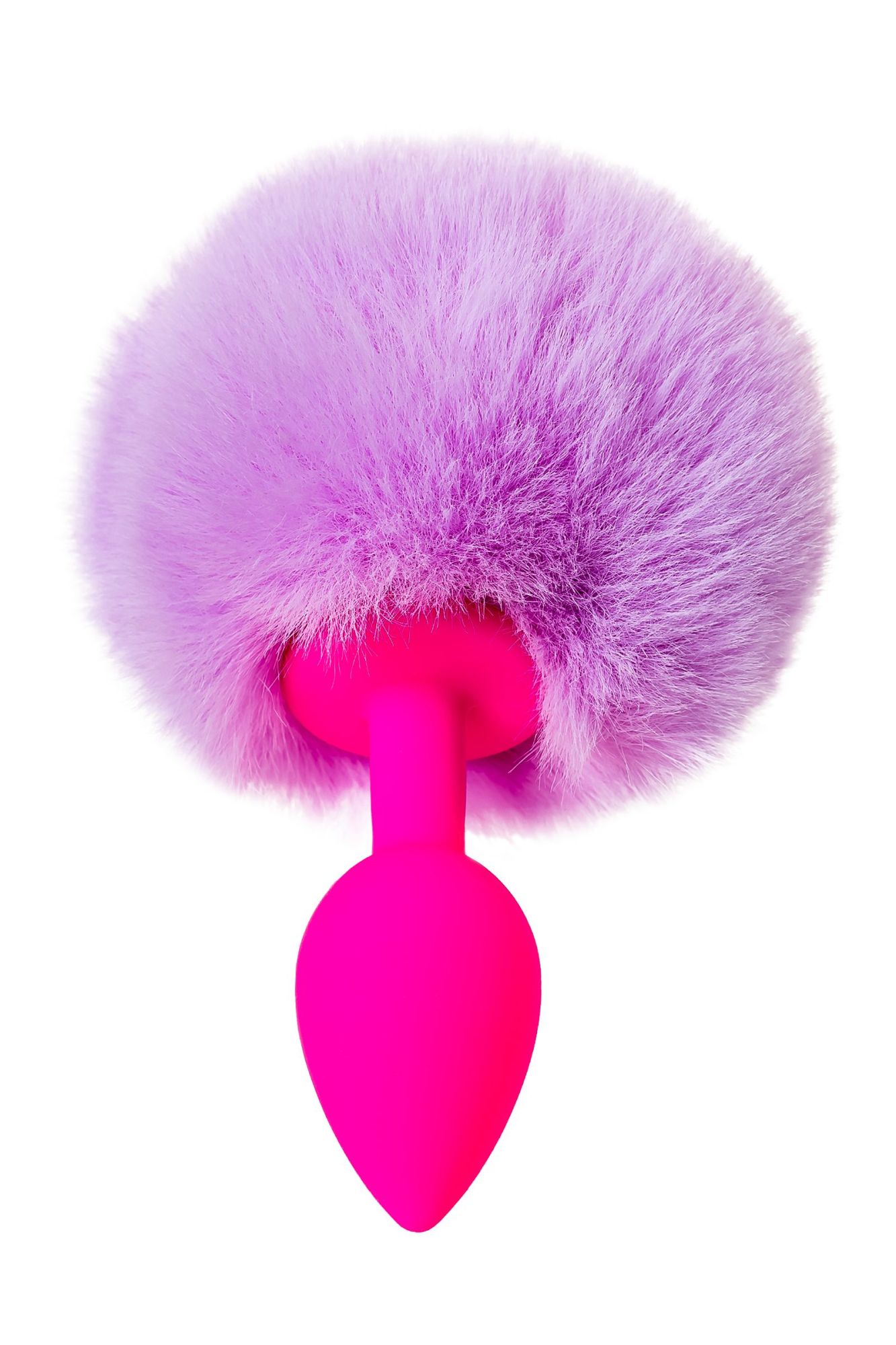 анальная втулка с хвостом todo by toyfa sweet bunny, силикон, розовая в Москве