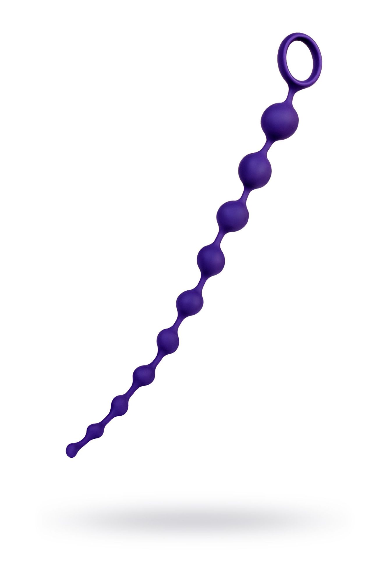 анальная цепочка todo by toyfa grape, силикон, фиолетовая, 35 см, ø 2,7 см в Москве