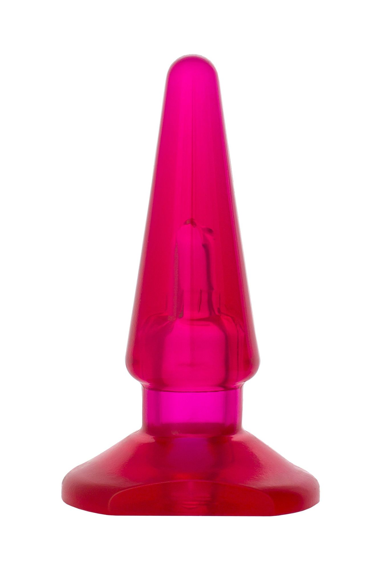 анальная втулка toyfa basic, pvc, розовый, 9,5 см в Москве