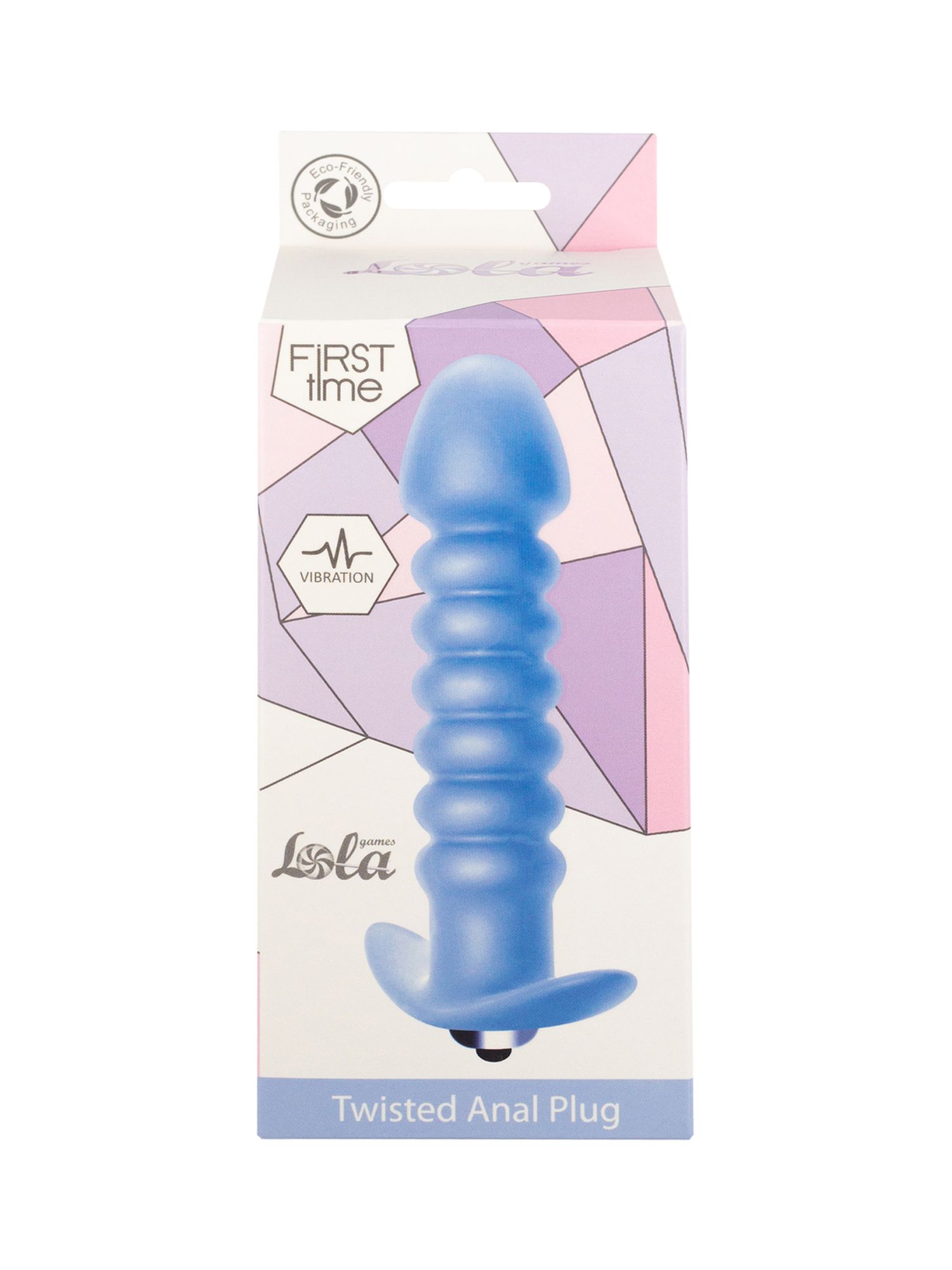 анальная пробка с вибрацией twisted anal plug blue (батарейки ааа) 5007-02lola в Москве