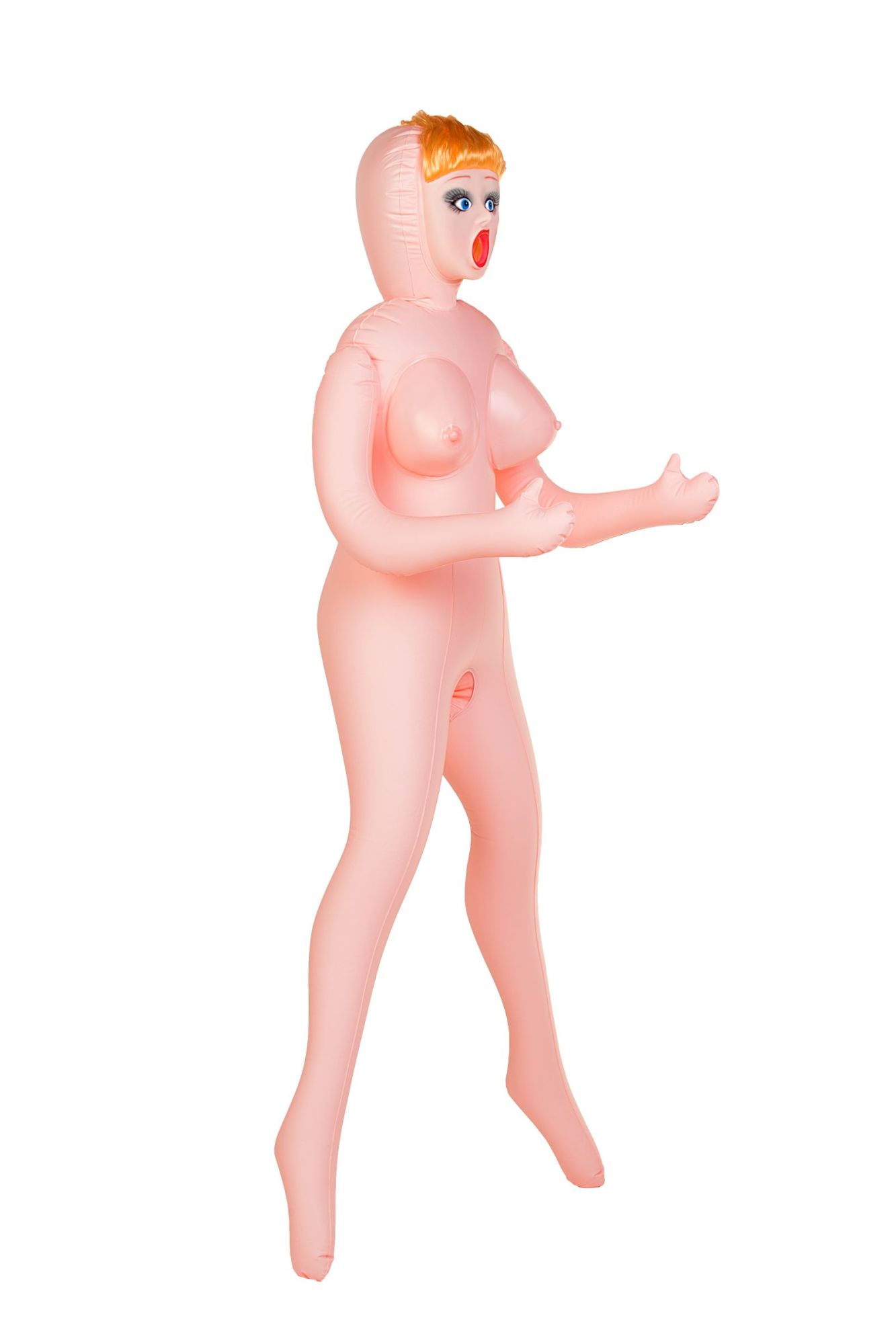кукла надувная dolls-x by toyfa olivia, рыжая, с тремя отверстиями, кибер вставка: вагина-анус в Москве
